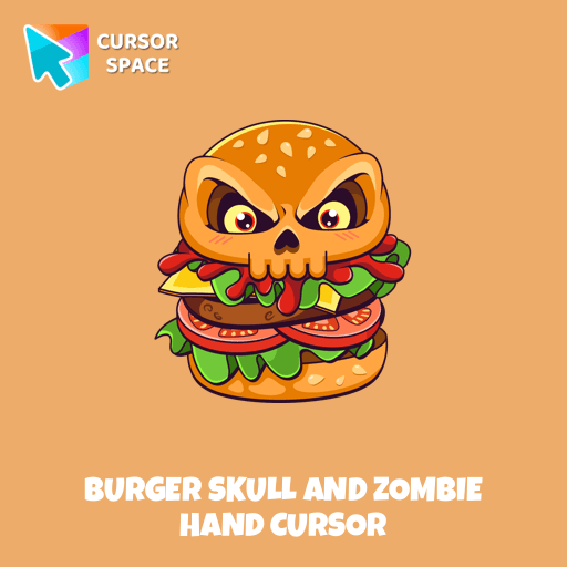 Burger Skull and Zombie Hand cursor